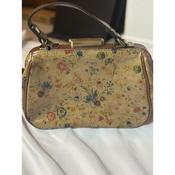 Patricia Nash Gracchi Prairie Rose Frame Satchel Crossbody - Picture 3 of 7